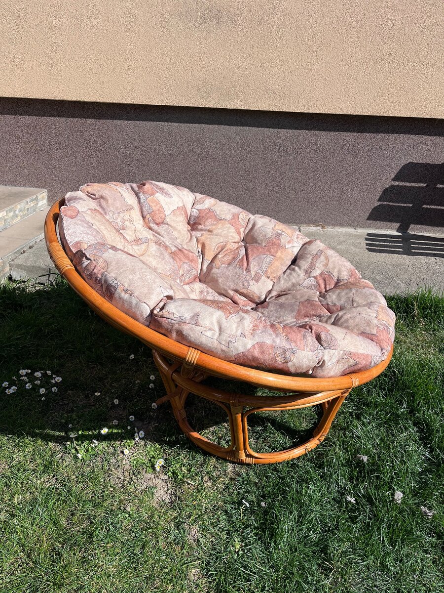 Ratanové kreslo + papasan - 10