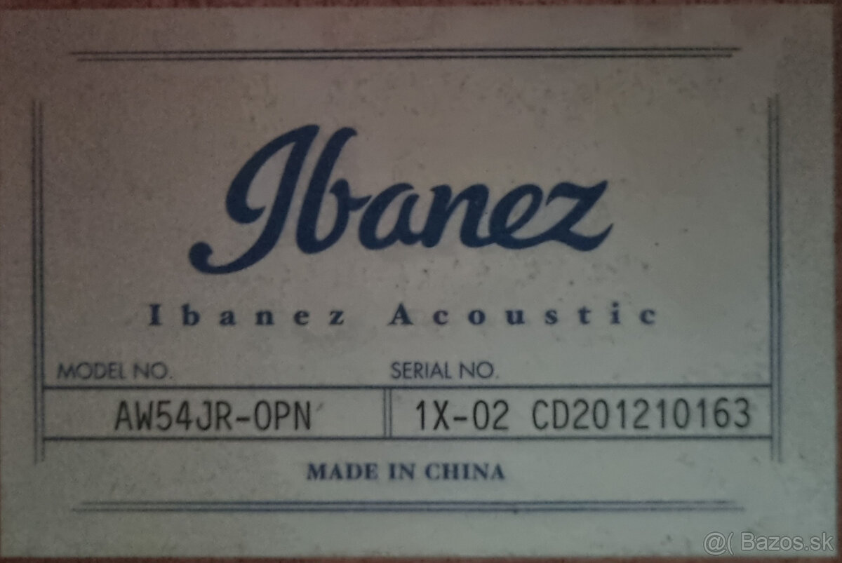 Ibanez AW54JR-OPN - 10