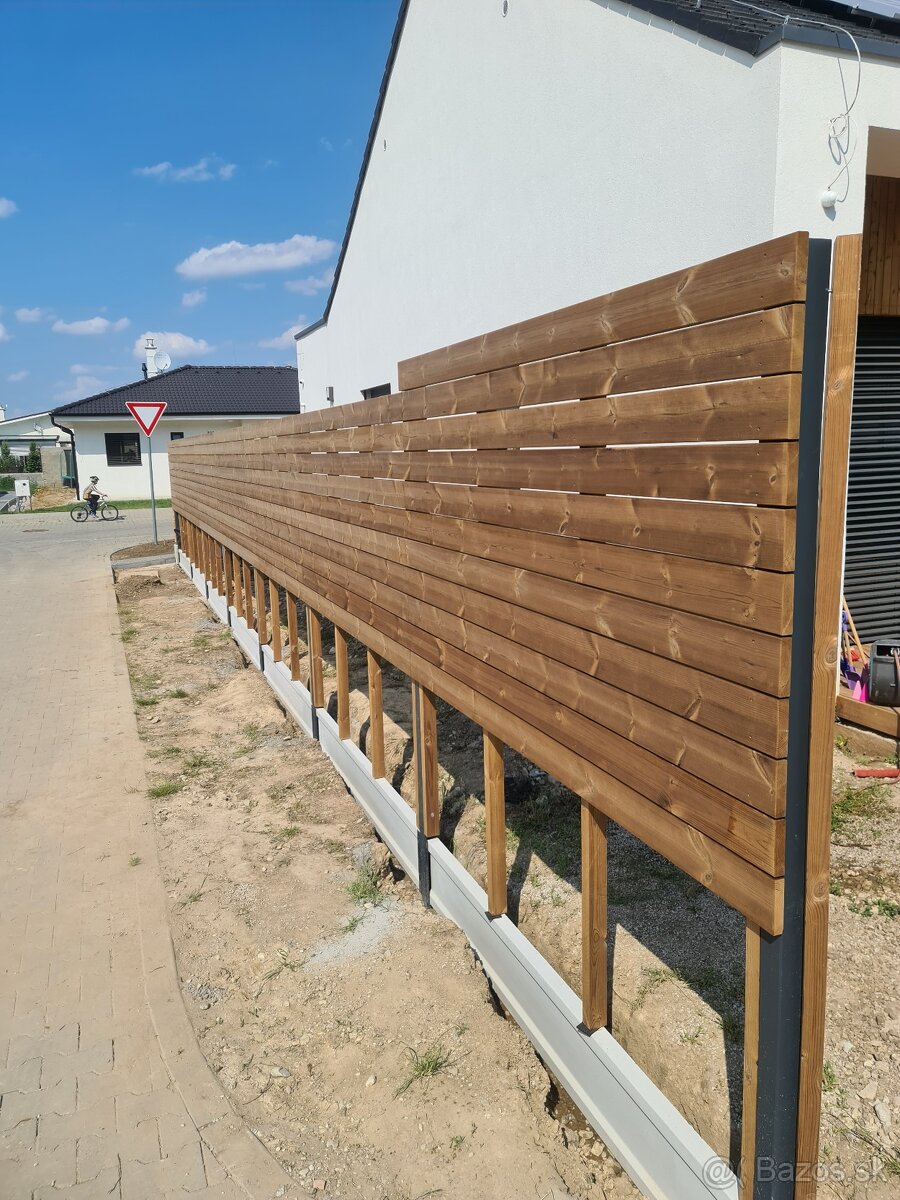 Drevené TERASY, FASÁDY, PRÍSTREŠKY, PLOTY - 10