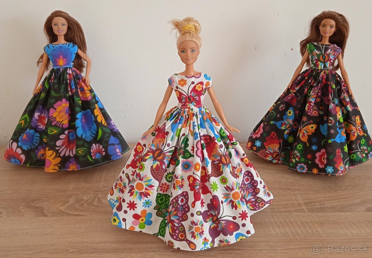 Barbie-dlhe šaty pre Barbie - 10