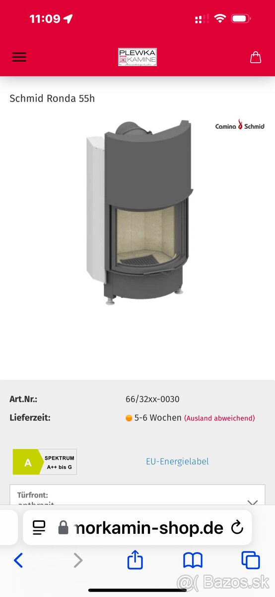 Predam krb Schmid Ronda FD55. Výkon 9 KW vyborny stav.Vďaka - 10