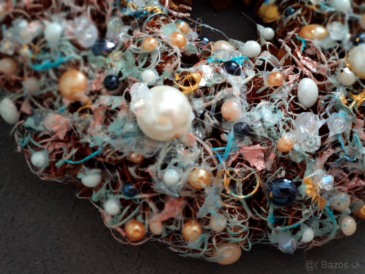 Zimný koralkový vianočný set - hadmade - 10