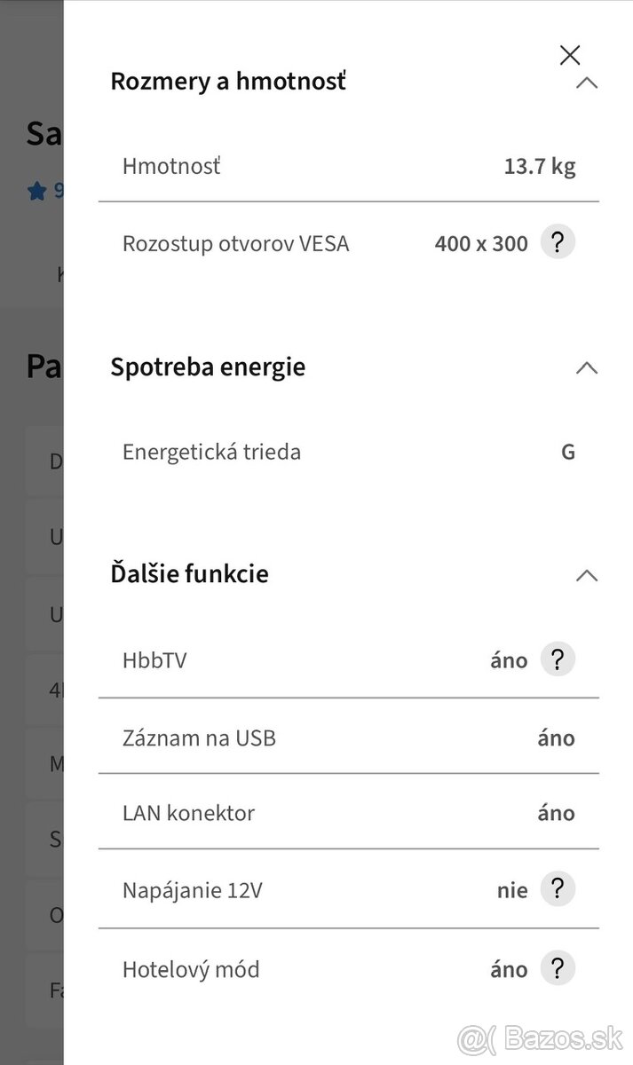 Samsung QLED 50” 4K UHD - 10