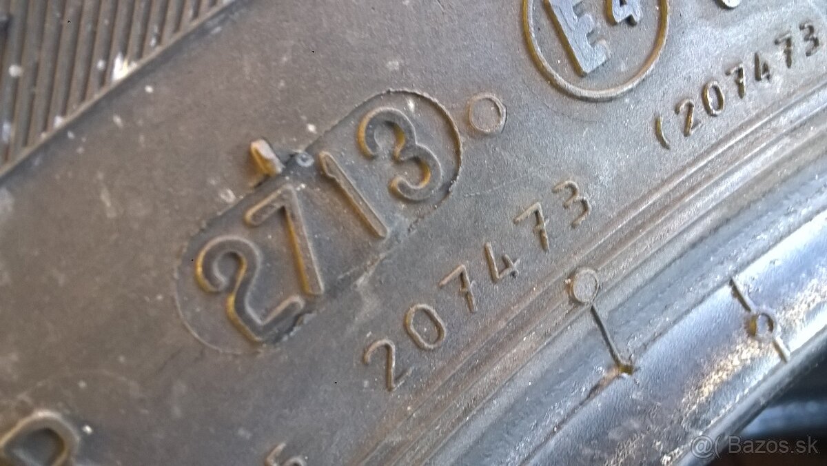 2 ks ZIMNÉ 195/70 R16 94H CONTINENTAL cca 8 mm LEN 15-€/kus - 10