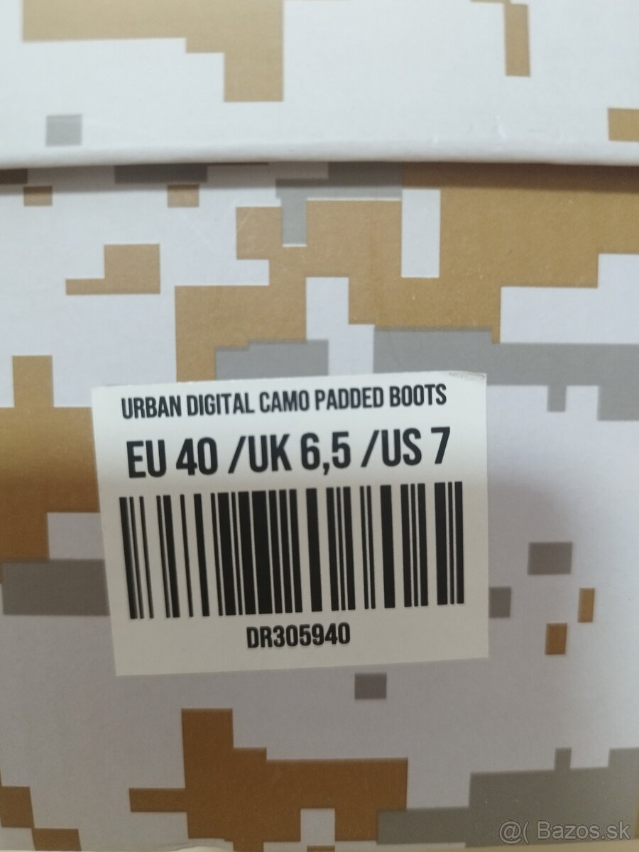 Double Red URBAN Digital Camo Boots - 10