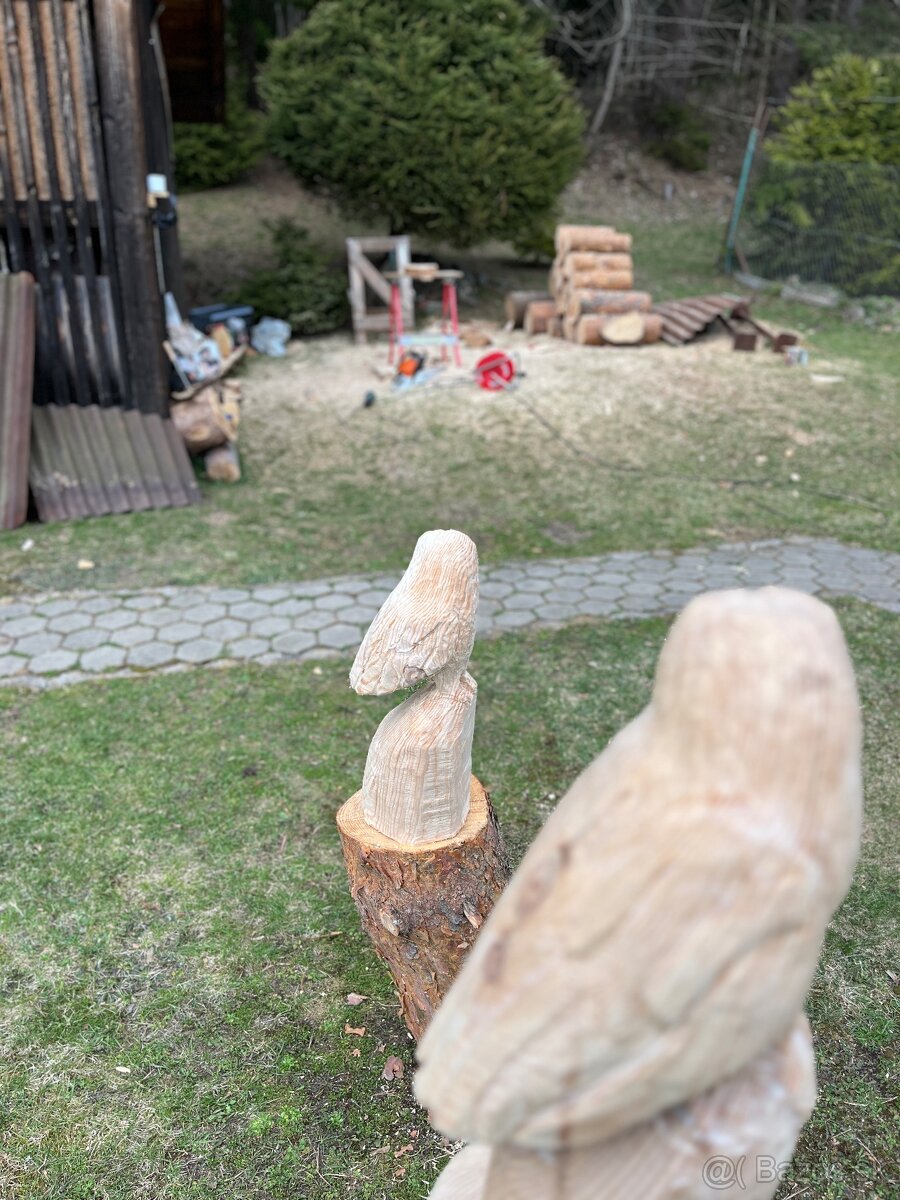 Drevené sochy sovy🦉 - 10