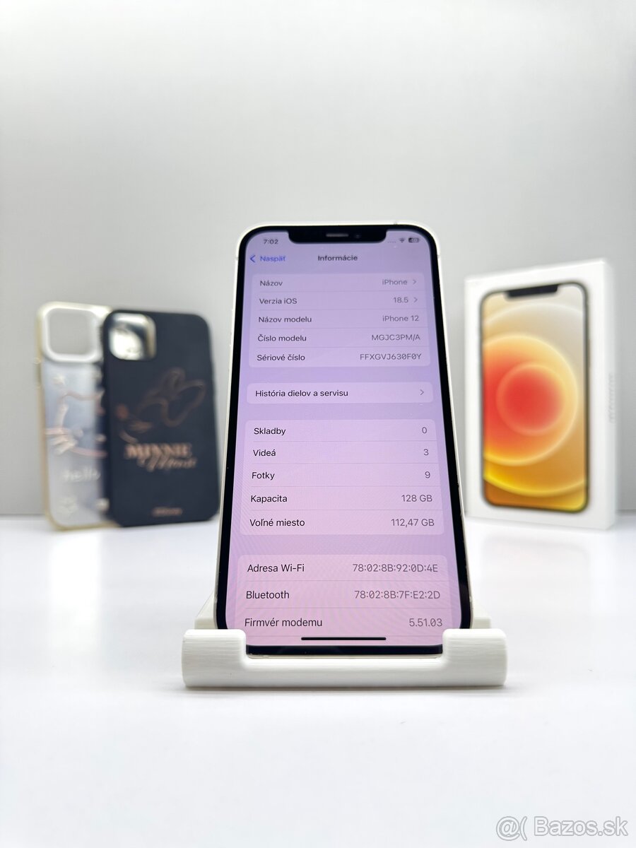 iPhone 12 WHITE TOP STAV 100% BATÉRIA - 10