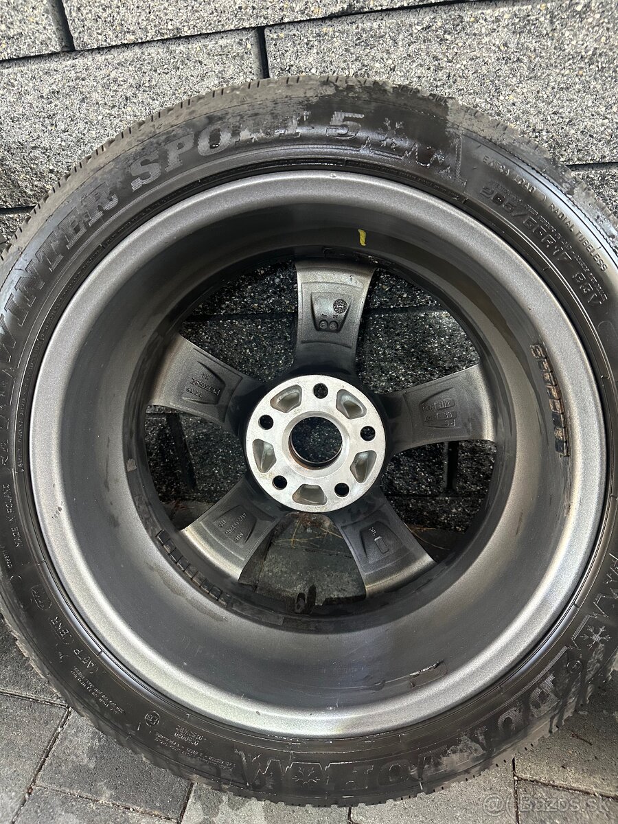 R17 Dezent TTX9 Elektrony + Zimné gumy Dunlop 205/50/R17 - 10