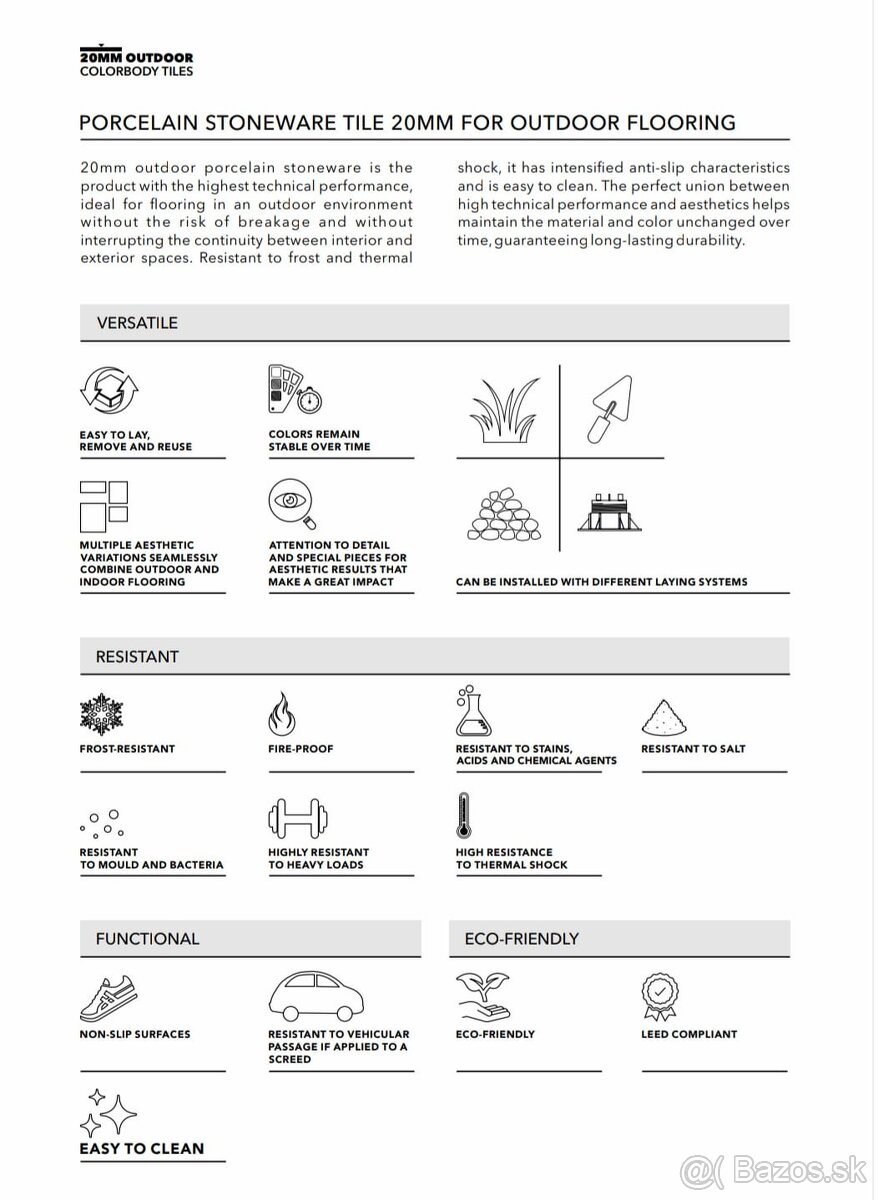 Prémiová 2 cm hrubá dlažba na terasu - 10