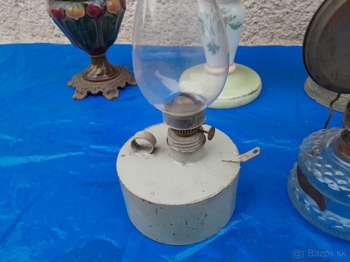 Petrolejová,bakelitová,industriálna ,železničiarska lampa. - 10