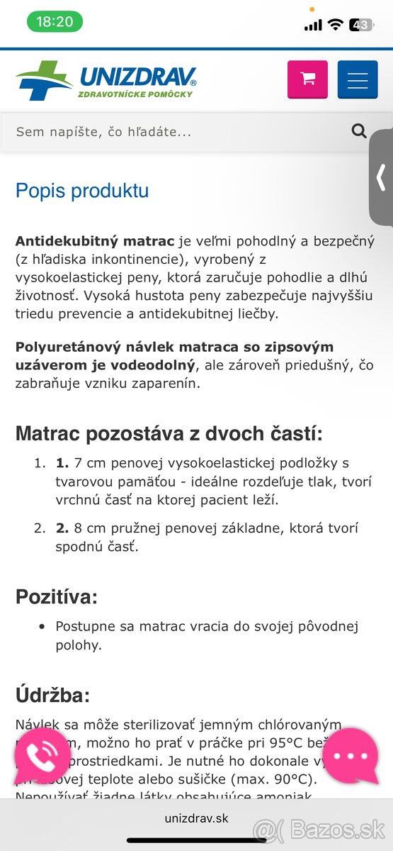 Antidekubitný matrac - 10