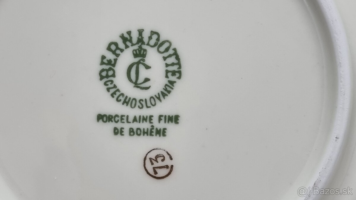 Staré porcelánové taniere a misa -motív 3 .grácií - 10