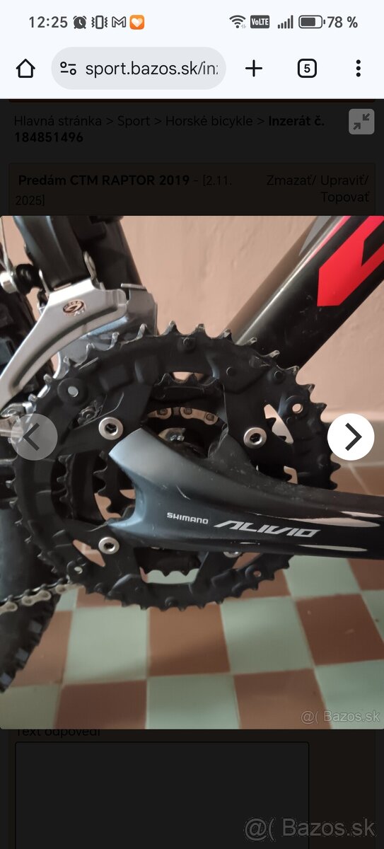 Predám CTM RAPTOR 2017 - 10