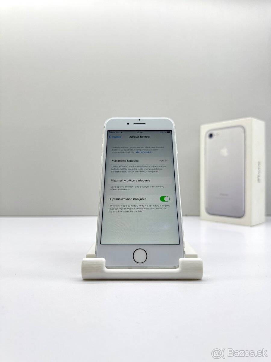 iPhone 7 SILVER NOVÁ BATÉRIA 100% - 10
