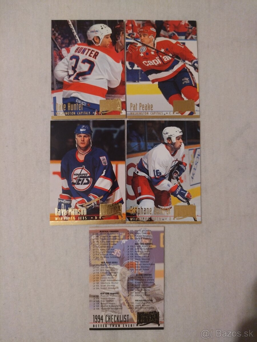 Hokejové kartičky Fleer ultra 94/95 - 10