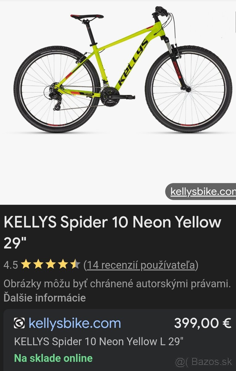 KELLYS SPIDER, 29" kolesá, rám M" - 10