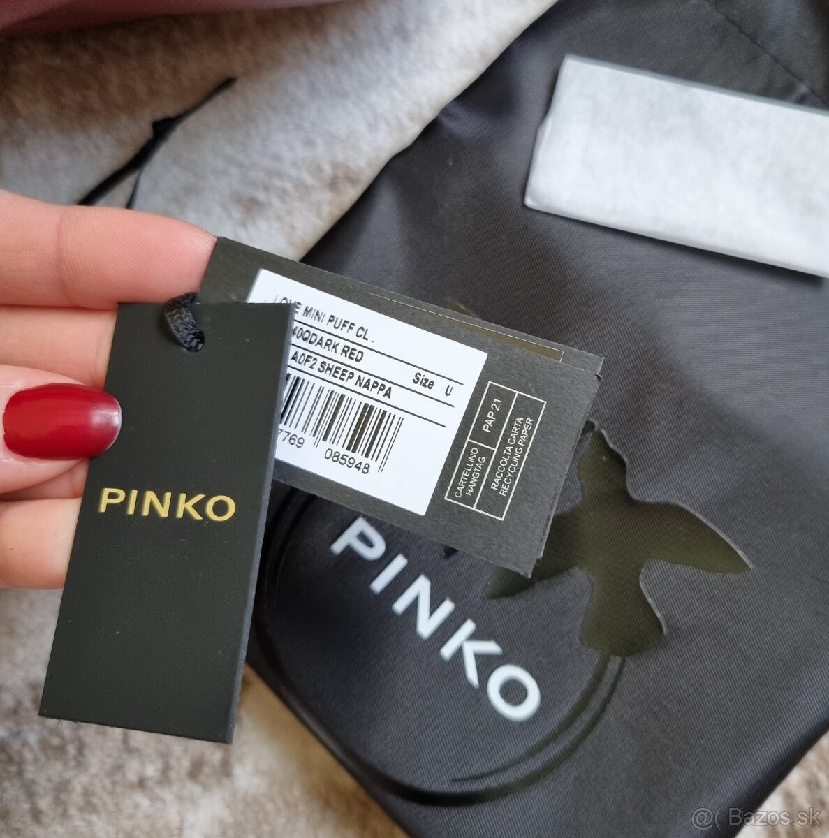 Kožená kabelka Pinko puff - 10