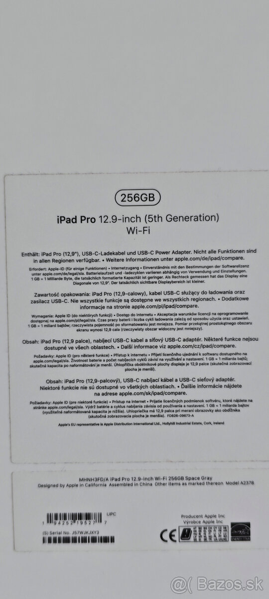 iPad Pro 12.9" M1 256GB Space Gray - 10