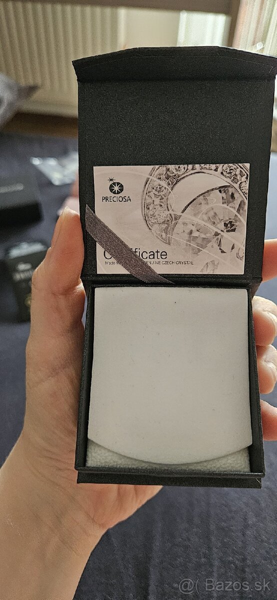 Preciosa srdce crystals náhrdelník strieborný - 10