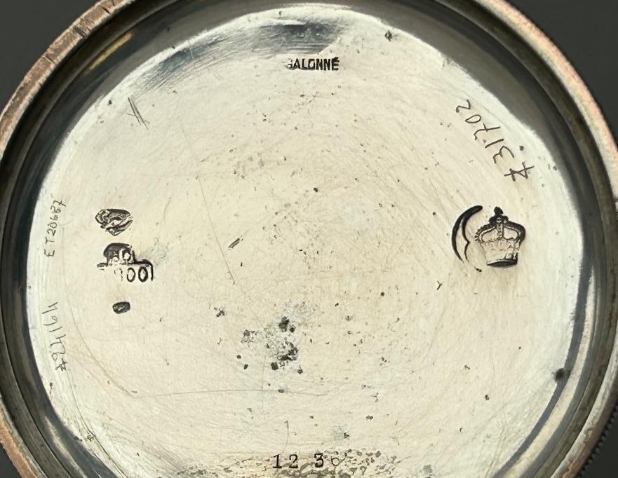 Strieborné ART-DECO hodinky v peknom stave - 10