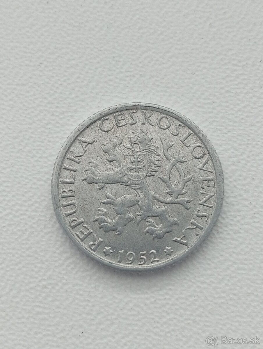 Československe 1 kčs mince - 10