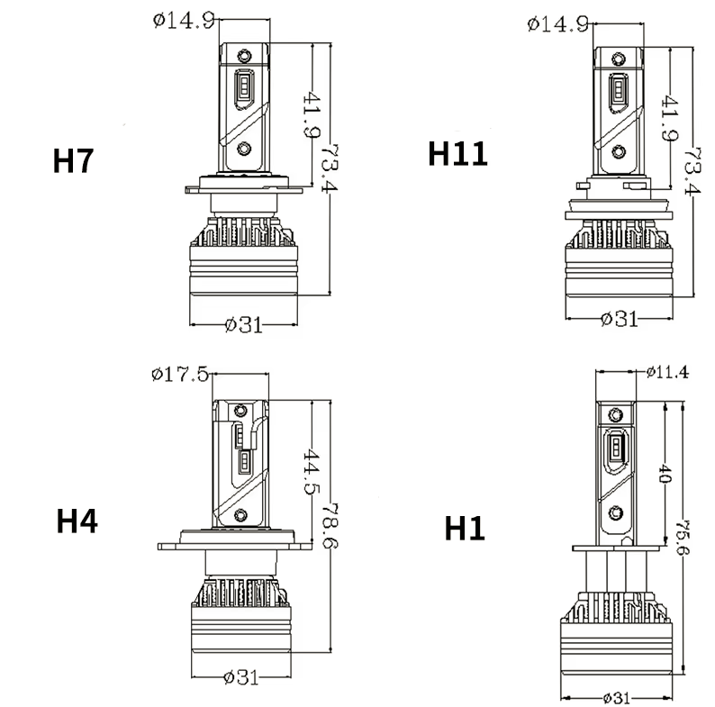 LED autožiarovky H7 CANBUS 6000K - 10