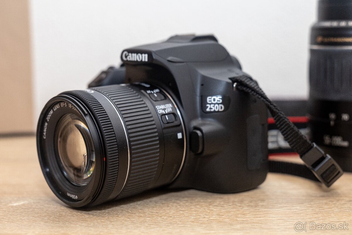 Zrkadlovka Canon EOS 250D s dvomi objektívmi - 10