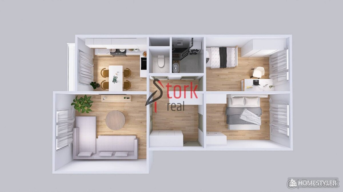 Na predaj - 3i BYT s loggiou - Považská Bystrica - 10