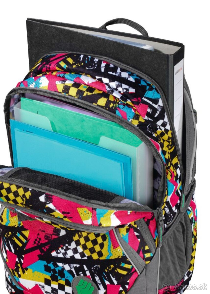 Školský batoh Coocazoo Checkered Bolts Blue - 10