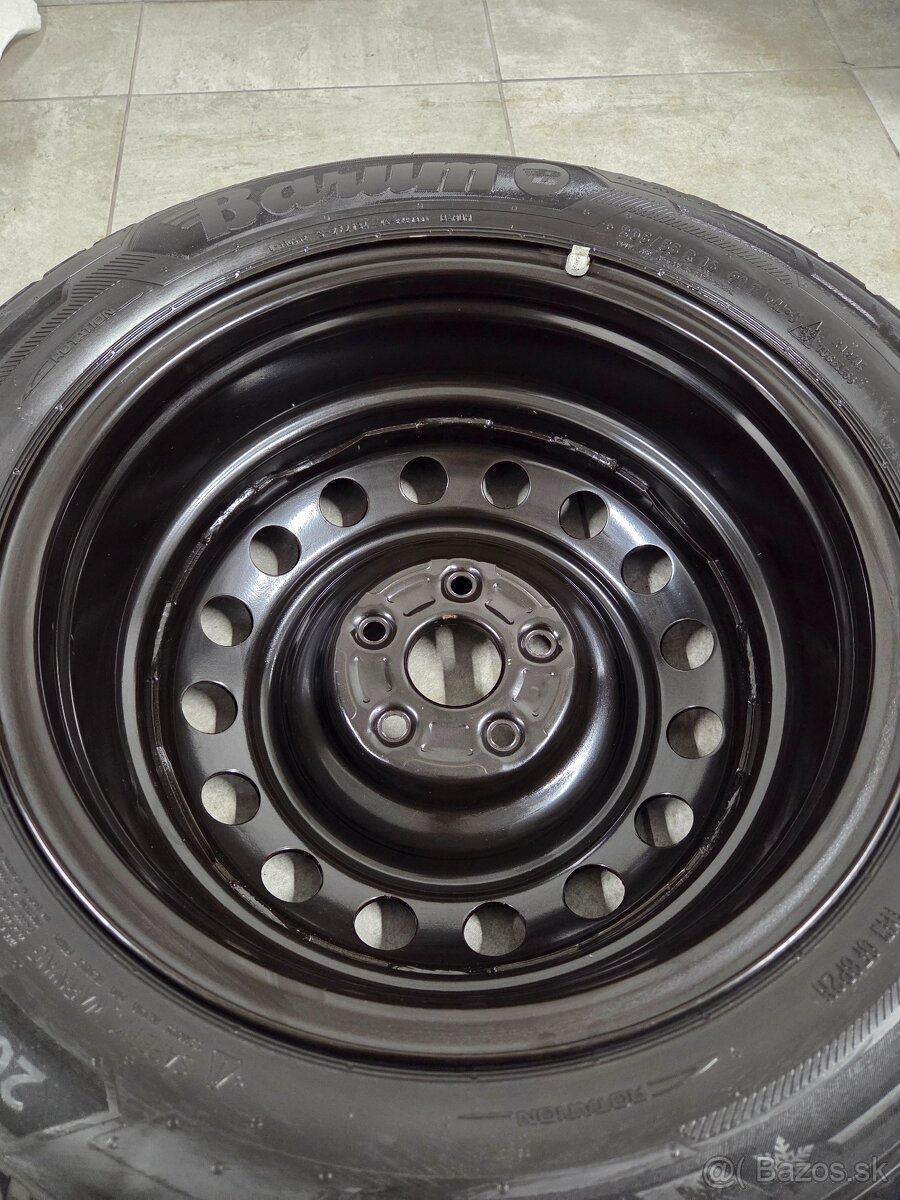 ‼️Plechové disky 5x114,3 16" + zimné pneu Barum 205/55 R16 - 10