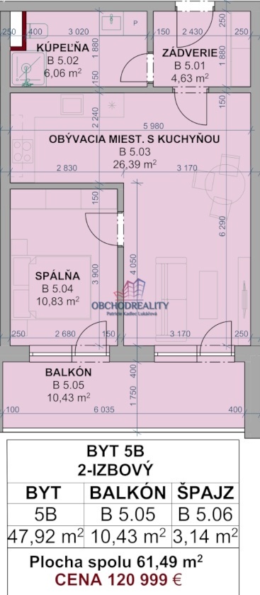 GREEN SIDE IX. - 2 - izbové byty s balkónmi - 10