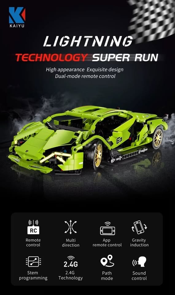 Programovatelná RC stavebnice - 718 dílků - 10