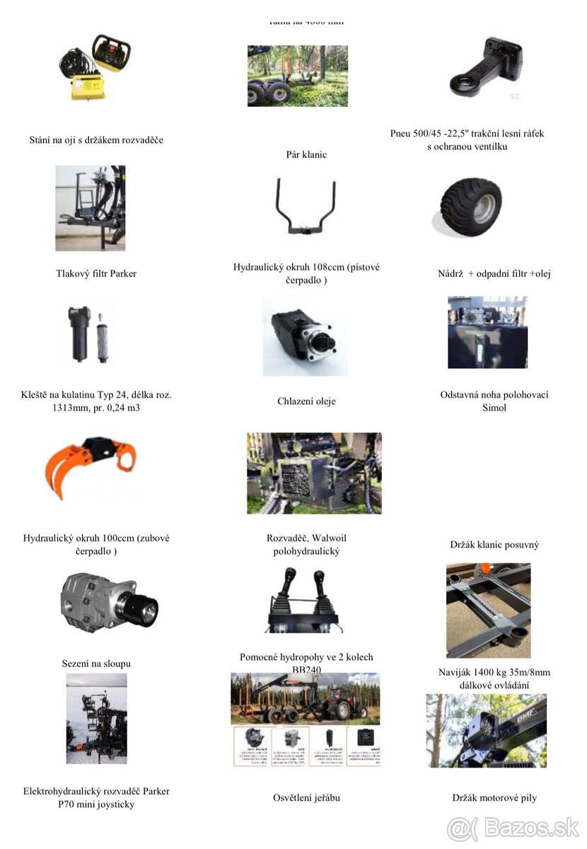 Vyvážačka- vývozka BMF12T2 s hydr. rukou - 10