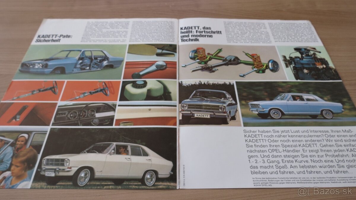 Prospekty Opel Vauxhall GM 60.-90. léta. - 10