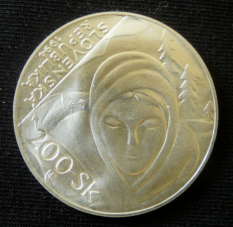 Slovenské strieborné 200 koruny bk - 10