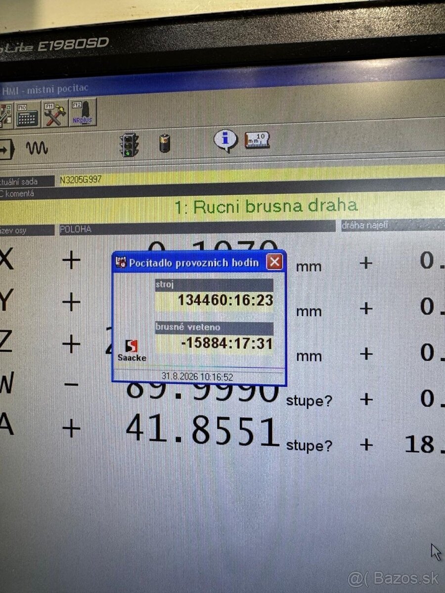 CNC nástrojová bruska SAACKE UWIE, r. 2003 (9484) - 10