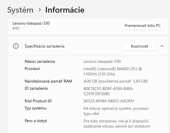 Predám funkčný notebook s Windows 11 s dobrou bateriou - 10