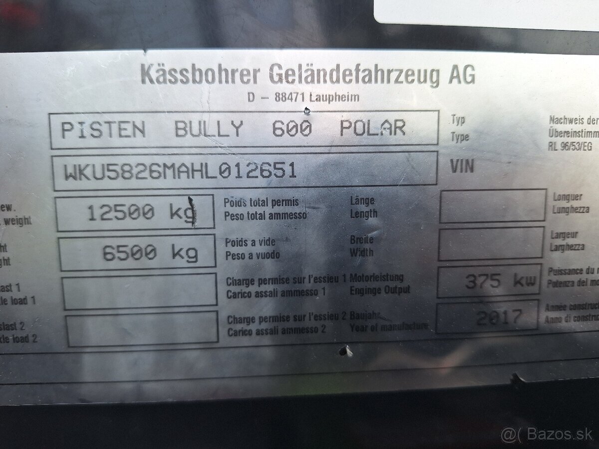 Ratrak Kassbohrer Pistenbully 600 polar - 10