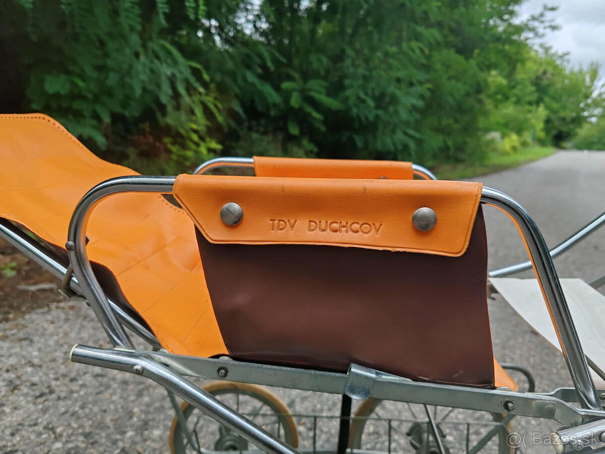 Retro detský kombinovaný kočík pre bábiky - 10