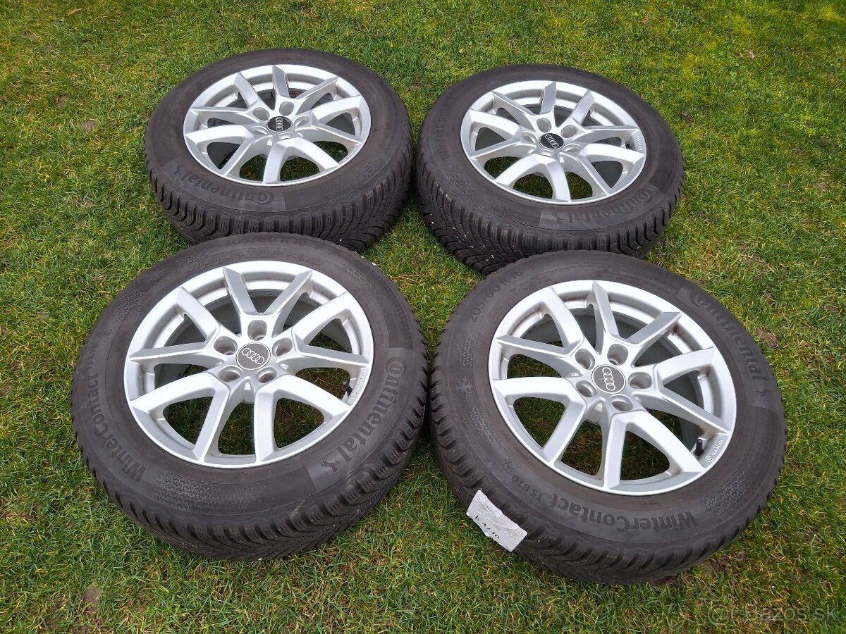 16" ALU 5x112 (audi a iné) + zimné 205/60 r16 8mm TOP - 10