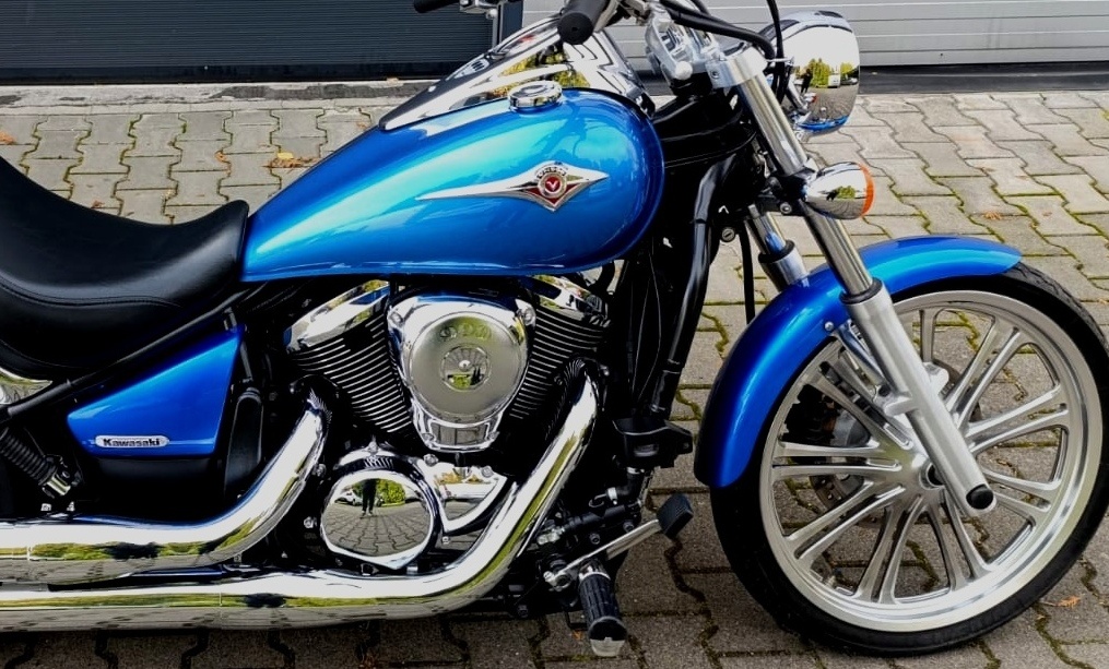 KAWASAKI VN 900 CUSTOM , - r..2008, TOP, krásny stav, 9.600 - 10