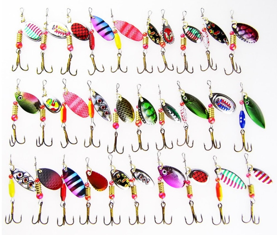 Rybárske potreby - sada mix blinkrov - 10