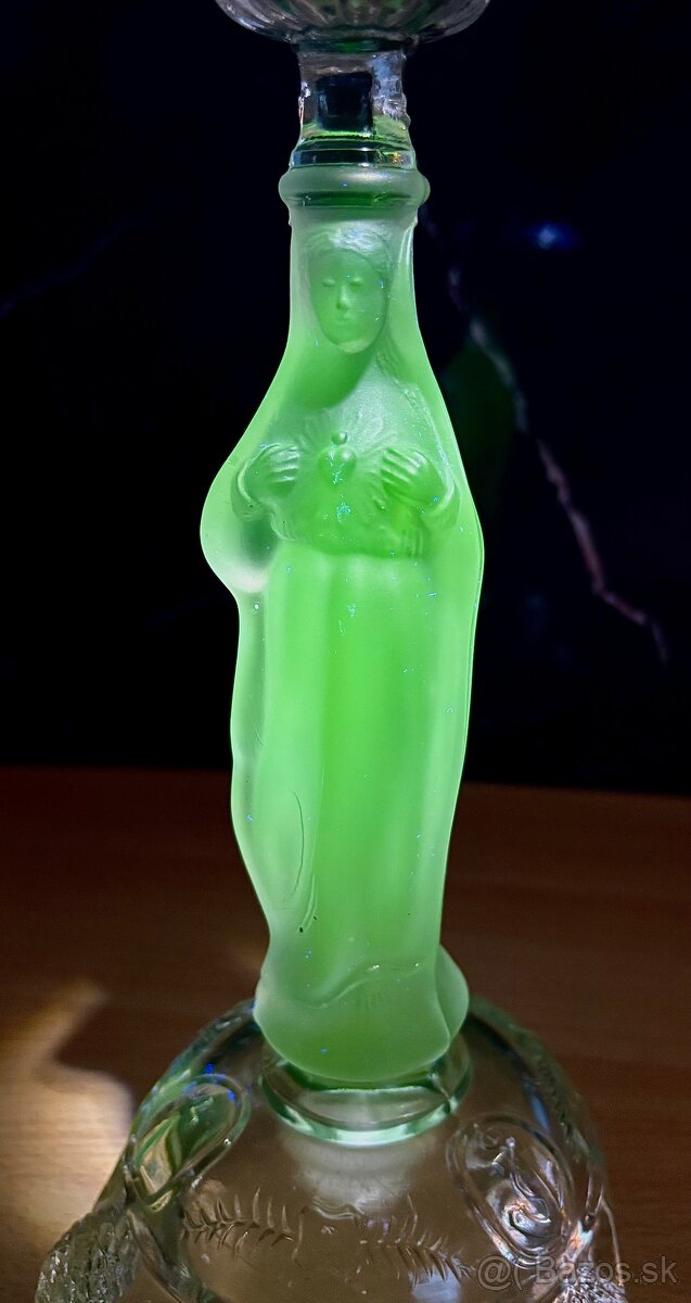 ART DECO svietnik Val Saint Lambert, TOP stav - 10