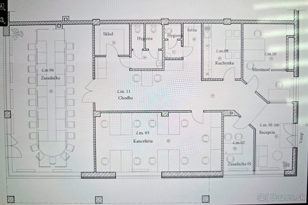 Kancelárske/obchodné priestory Bratislava - 213 m2 - 10