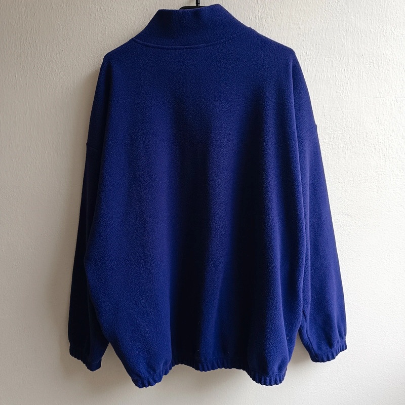 Vintage 80s Puma fialová fleece mikina flísová bunda M - 10