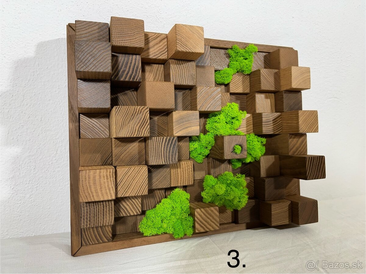 Machové obrazy - akustické difúzory - 10