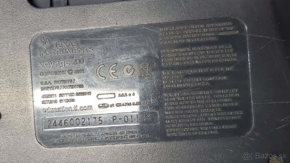 Texas Instrument / Kalkulator - Kalkulačka VOYAGE 200 - 10