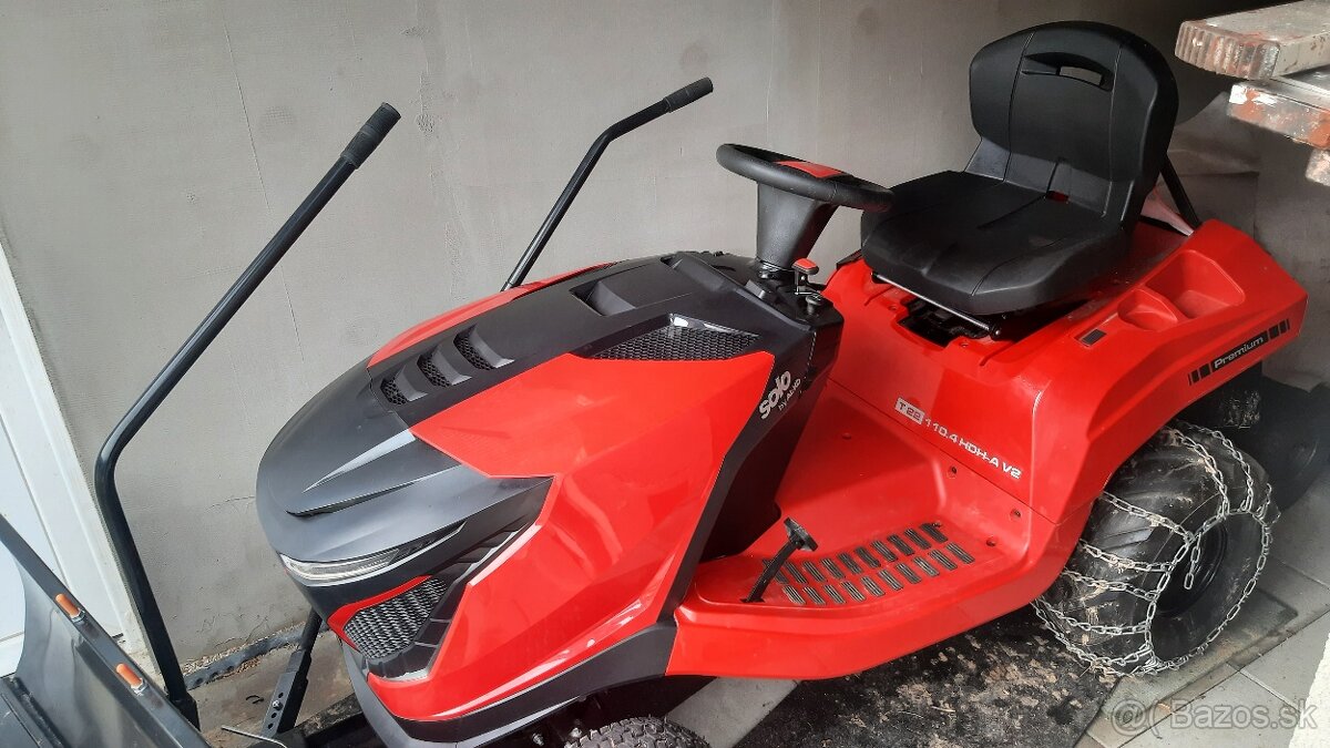 Traktorový mulčovač, kosačka Solo by Alko + snežný pluh - 10