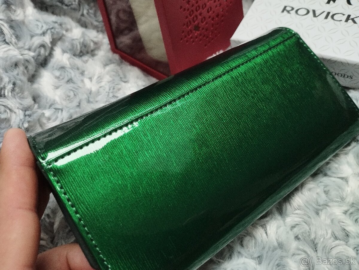Kožená zelená peňaženka - 10