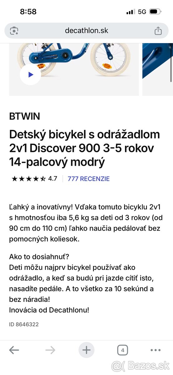 Bicykel btwin 14 - 10